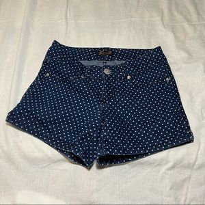 ✨SALE✨ Seven7 Polka Dot Blue Jean Shorts